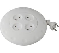 Удлинитель ЭРА UR-4-5m-W белый рулетка Б0019040