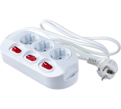 Удлинитель СТАРТ с заземлением и защитой от детей 3 розетки 1,5 метр С/У S 3x1-ZDIV С/У S 3x1-ZDIV 15851731