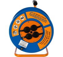 Силовой удлинитель на катушке GLANZEN 4 гнезда КГ 3х1,5 морозостойкий EB-30-009 00-00005302