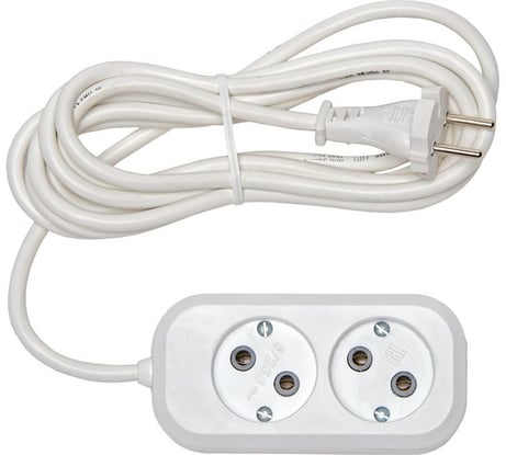 Бытовой удлинитель RUCELF 2 гнезда ПВС 2х1 RU-02-210-03S 00-00003135
