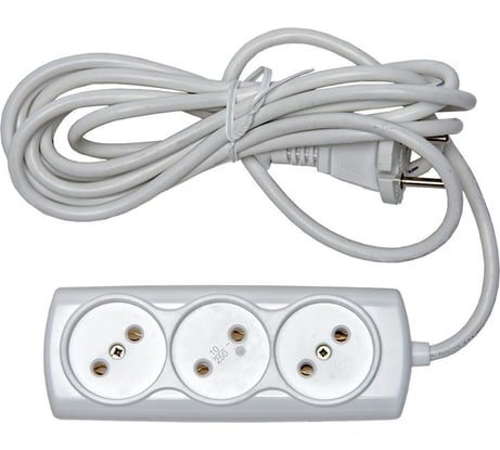 Бытовой удлинитель RUCELF 3 гнезда ПВС 2х0,75 RU-03-275-02S 00-00003126