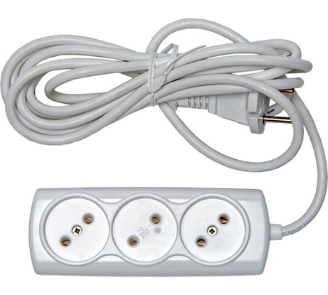Бытовой удлинитель RUCELF 3 гнезда ПВС 2х0,75 RU-03-275-03S 00-00003127