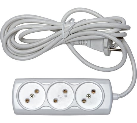 Бытовой удлинитель RUCELF 3 гнезда ПВС 2х0,75 RU-03-275-05S 00-00003128