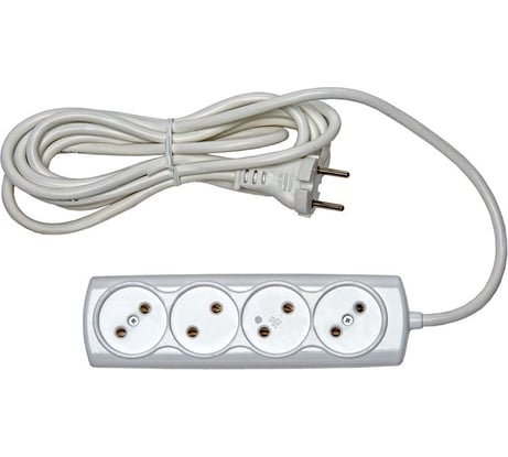 Бытовой удлинитель RUCELF 4 гнезда ПВС 2х0,75 RU-04-275-02S 00-00003130