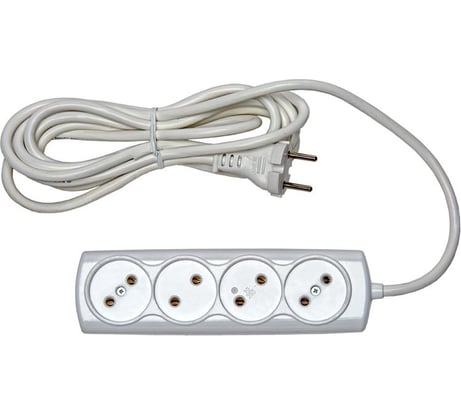 Бытовой удлинитель RUCELF 4 гнезда ПВС 2х0,75 RU-04-275-05S 00-00003132