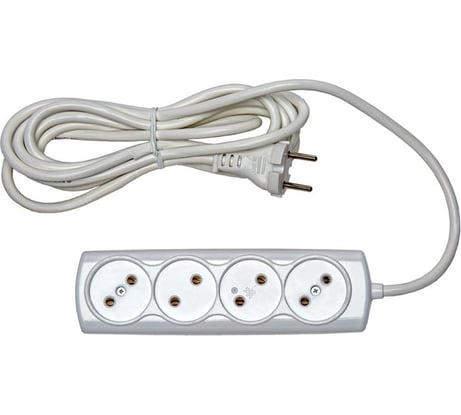 Бытовой удлинитель RUCELF 4 гнезда ПВС 2х0,75 RU-04-275-07S 00-00003133