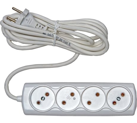 Бытовой удлинитель RUCELF 4 гнезда ПВС 2х1 RU-04-210-03S 00-00003143