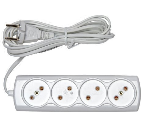Бытовой удлинитель RUCELF 4 гнезда ШВВП 2х0,75 RU-04-275-03E 00-00003124