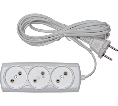 Бытовой удлинитель RUСELF 3 гнезда ШВВП 2х0,75 RU-03-275-02E 00-00003119