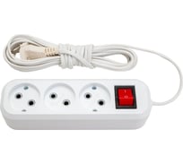 Сетевой удлинитель ПЕРЕСВЕТ+ Р/С-3 с переключателем шнур ШВВП 2*0,75 -5м 4620003920271