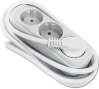 Бытовой удлинитель EUROTEX с заземлением, 3*0,75мм*2м, 3 розетки, 8 A 085506-203