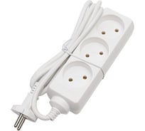 Удлинитель S 3x15 ПВС2х0,75 без заземления 3 гнезда 1,5 м 10А 2200Вт Volsten 9299