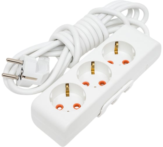Удлинитель Mutlusan electric RI-TECH 3 гнезда с заземлением со шторками 3x1,0мм 3м 001 175 310002 03 00