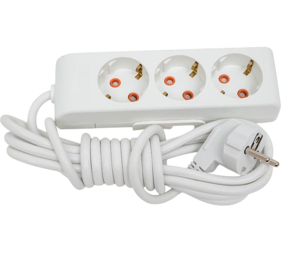 Удлинитель Mutlusan electric RI-TECH 3 гнезда с заземлением со шторками 3x1,0мм 3м 001 175 310002 03 00