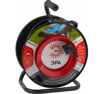 Силовой удлинитель на пластиковой катушке ЭРА RP-1-3х0.75-20m с заземлением 20м 1гн 3х0.75мм2 Б0033016