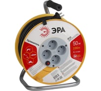 Пластиковая катушка ЭРА RP-4-2x1.0-50m без зазем. 50м 4гн 2х1мм2 Б0017621
