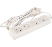 Удлинитель ЭРА UX-4-5m без заземления 1300Вт, 4гн, 5м Б0023151