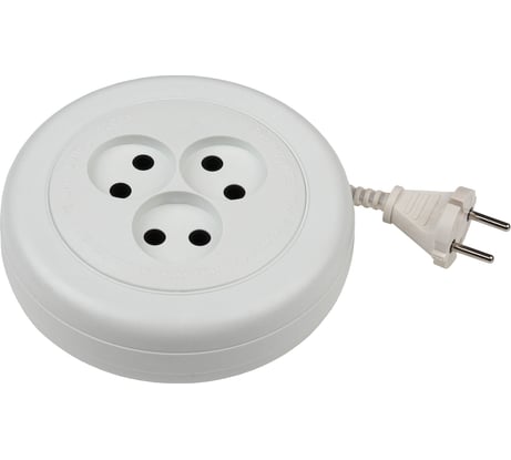 Удлинитель ЭРА Россия UR6-3-1,5m/УХ6-103 рулетка без заземления,1300Вт, 3гн, 1,5м Б0035761