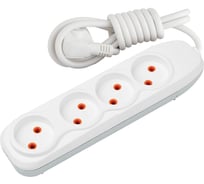 4-местный удлинитель Nilson без заземления, 2 м. 44130002