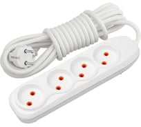 4-местный удлинитель Nilson без заземления, 5 м. 44130005