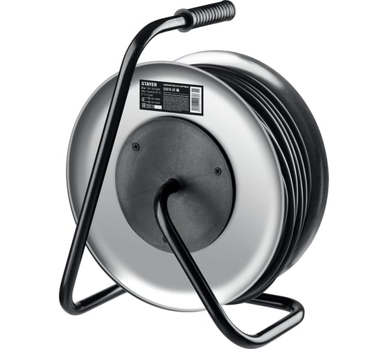 Силовой удлинитель на стальной катушке STAYER Pro 325 КГ 3x2.5 30м 55076-30_z01