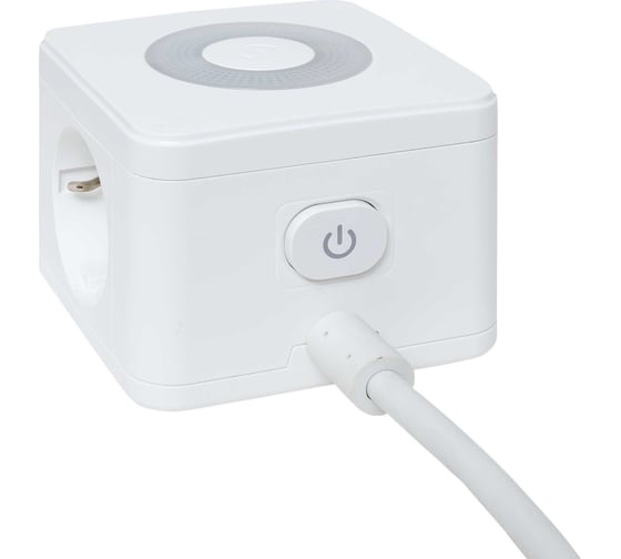 Удлинитель EKF "Куб" 2 гнезда 2USB 2,4А+Type C + Ночник 1,3 метра 1мм2 UBA-CUB-2-TC