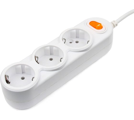 Удлинитель Power Cube PC 3м 3р с/з, с выкл. 16А/3,5кВт PC-Y-6-3S-3