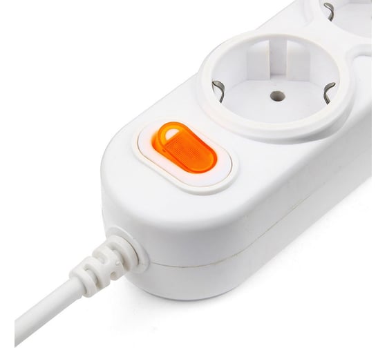 Удлинитель Power Cube PC 3м 3р с/з, с выкл. 16А/3,5кВт PC-Y-6-3S-3
