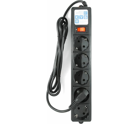 Фильтр-удлинитель Power Cube PC Отк. Уп.1,9м 5р, чёрн. 10А/2,2кВт SPG-B-6-BLACK(ОТКР)
