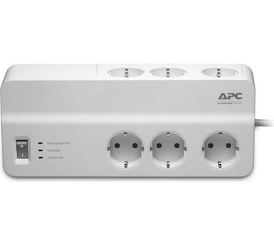 Сетевой фильтр APC Essential SurgeArrest 6 outlets 230V, 2m, 10A PM6-RS