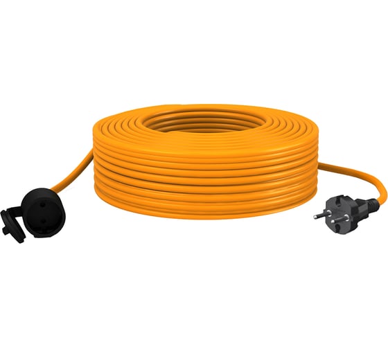 Удлинитель шнур Партнер-Электро GardenLine б/з ПВС 2х0,75 6A 50м IP 44 US101A-150OR 1