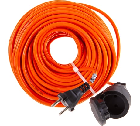 Удлинитель шнур Партнер-Электро GardenLine б/з ПВС 2х0,75 6A 30м IP 44 US101A-130OR