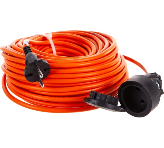 Удлинитель шнур Партнер-Электро GardenLine б/з ПВС 2х0,75 6A 30м IP 44 US101A-130OR