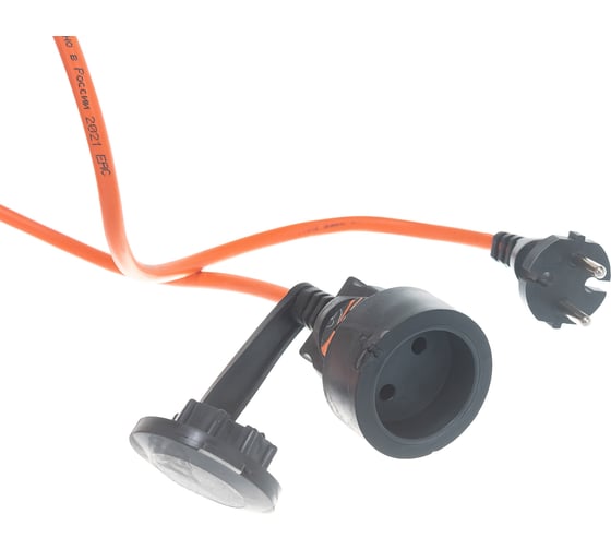 Удлинитель шнур Партнер-Электро GardenLine б/з ПВС 2х1,5 10A 50м IP 44 US103B-150OR