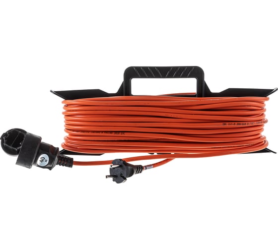 Удлинитель шнур Партнер-Электро GardenLine на рамке б/з ПВС 2х1 10A 40м IP 44 US202B-140OR