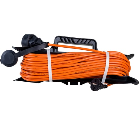 Удлинитель шнур Партнер-Электро GardenLine на рамке б/з ПВС 2х0,75 ГОСТ 6A 30м IP 44 US201B-130OR