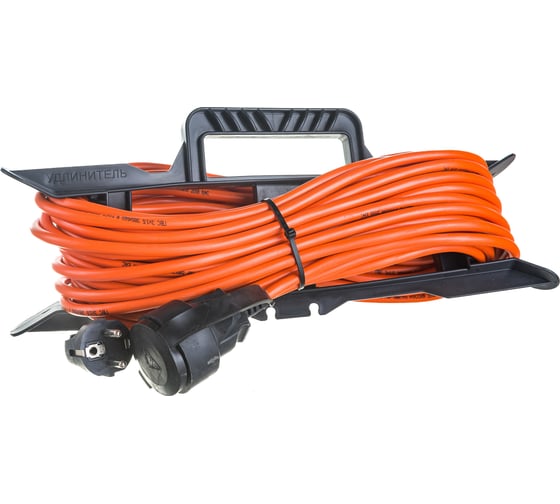 Удлинитель шнур Партнер-Электро GardenLine на рамке с/з ПВС 3х1,5 16A 20м IP 44 US206С-120OR