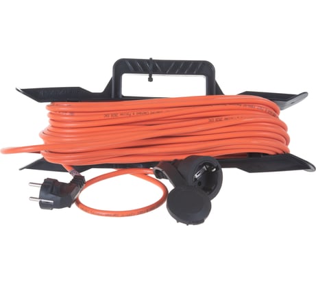 Удлинитель шнур Партнер-Электро GardenLine на рамке с/з ПВС 3х1 ГОСТ 10A 20м IP44 US205С-120OR