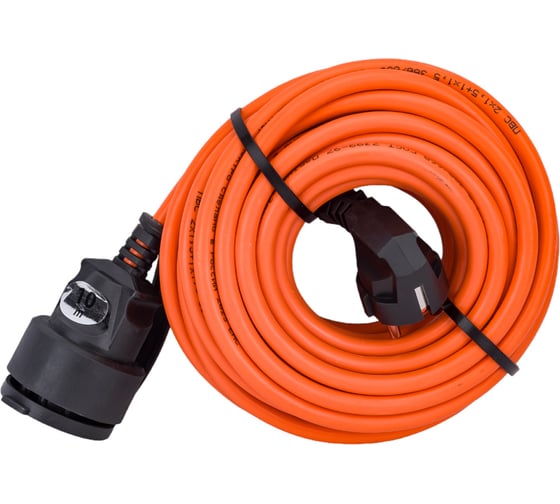 Удлинитель шнур Партнер-Электро GardenLine с/з ПВС 3х1,5 16A 10м IP 44 US106C-110OR