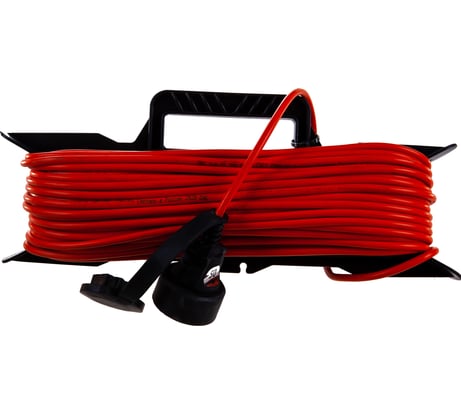 Удлинитель шнур Партнер-Электро GardenLine на рамке б/з ПВС 2х0,75 6A 50м IP 44 US201A-150OR