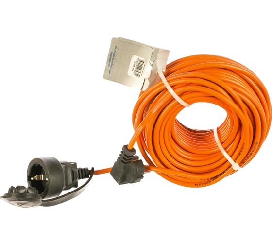 Удлинитель шнур Партнер-Электро GardenLine с/з ПВС 3х0,75 ГОСТ 6A 30м IP 44 US104B-130OR