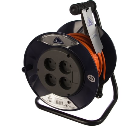 Удлинитель Партнер-Электро PowerLine 4 гн. б/з ПВС 2х0,75 ГОСТ 6A 20м UK101B-420DB