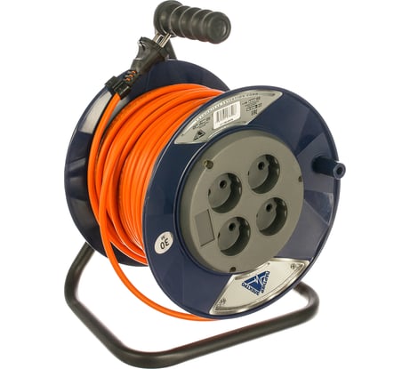 Удлинитель Партнер-Электро PowerLine 4 гн. б/з ПВС 2х1 10A 30м IP 44 UK112B-430DB