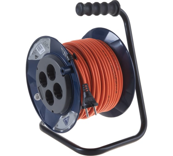 Удлинитель Партнер-Электро PowerLine 4 гн. б/з ПВС 2х1 10A 30м IP 44 UK112B-430DB