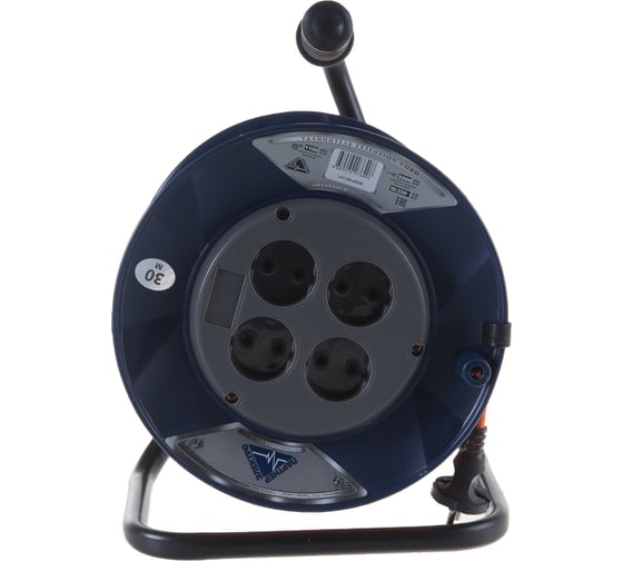 Удлинитель Партнер-Электро PowerLine 4 гн. б/з ПВС 2х1 10A 30м IP 44 UK112B-430DB
