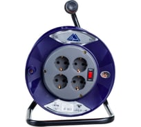 Удлинитель Партнер-Электро PowerLine 4 гн. с/з с выкл. ПВС 3х0,75 ГОСТ 6A 30м UK204B-430DB