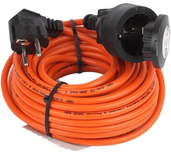 Удлинитель шнур Партнер-Электро GardenLine с/з ПВС 3х1,5 16A 50м IP 44 US106C-150OR