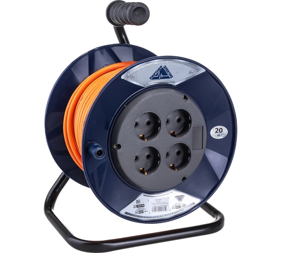 Удлинитель Партнер-Электро PowerLine 4 гн. с/з ПВС 3х1,5 16A 20м UK106C-420DB