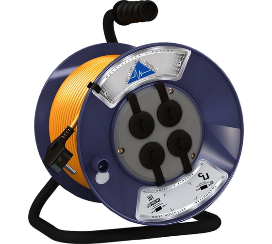 Удлинитель Партнер-Электро PowerLine 4 гн. с/з ПВС 3х1 16A 40м IP 44 UK115C-440DB