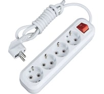 Удлинитель EKF Эксперт 4 гнезда шнур 2м 16А/3.5кВт с выкл. и заземлением ПВС 3х1 UBA16-310-4-02i